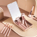 Travel Makeup Brush Set Foundation Powder Concealers Eye Shadows Makeup Set