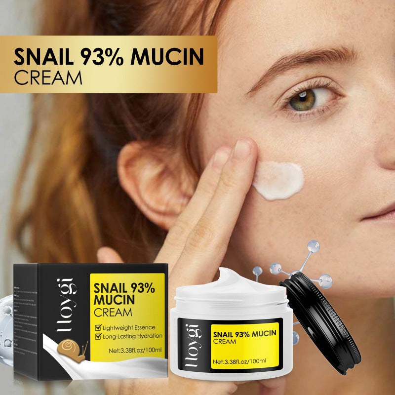 Hoygi Snail 93% Mucin Facial Moisturizer Cream - 3.38oz - AHA Enriched Gel