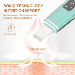 Ultrasonic Vibration Blackhead Remover Deep Cleansing Face Scrubber