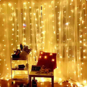 Christmas Lights Curtain Garland Merry Christmas Decorations\