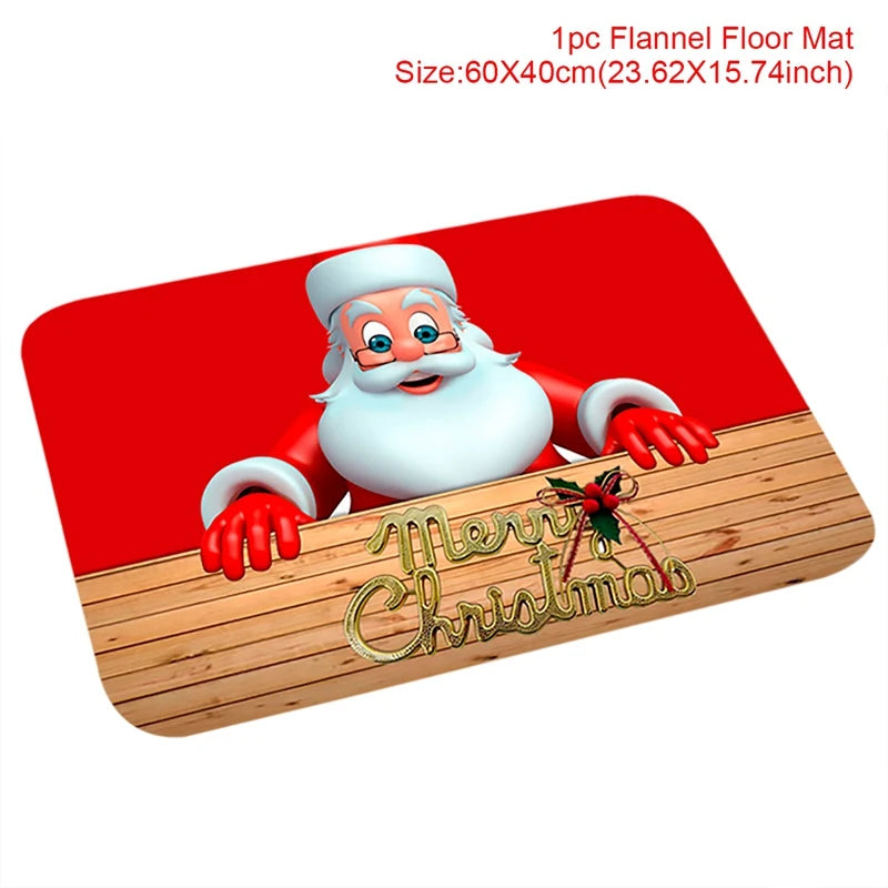 Christmas Doormat Santa Claus Carpet