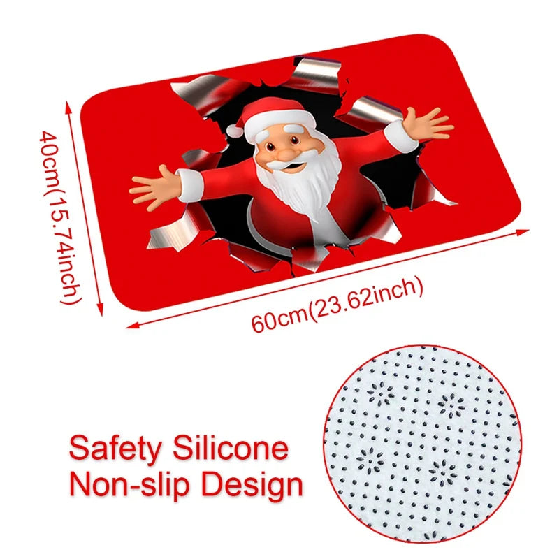 Christmas Doormat Santa Claus Carpet