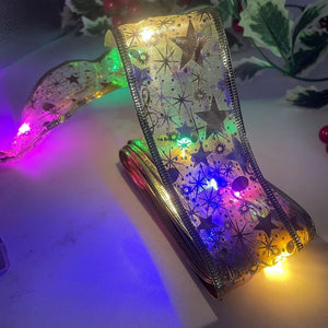 Christmas Ribbon Fairy Light Christmas Decoration