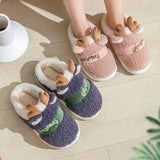 Christmas Shoes Winter Home Slippers Elk Soft Cozy