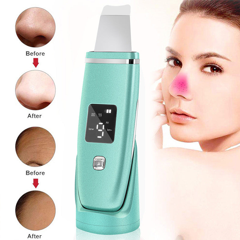 Ultrasonic Vibration Blackhead Remover Deep Cleansing Face Scrubber